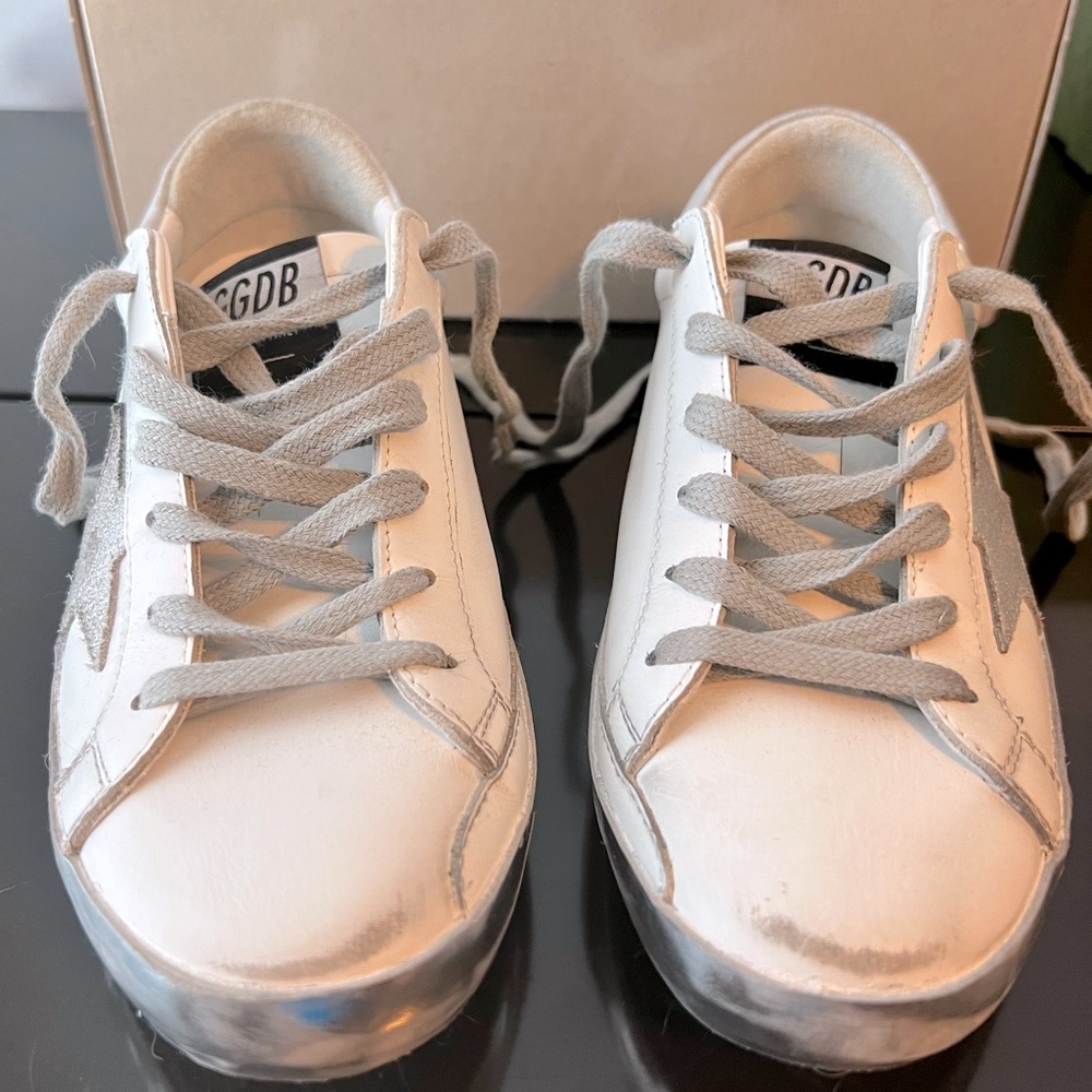Golden Goose White Leather SUPERSTAR sneakers